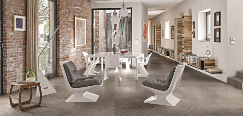 Fliese in Betonoptik