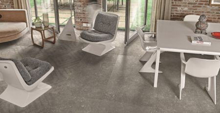 Fliese in Betonoptik